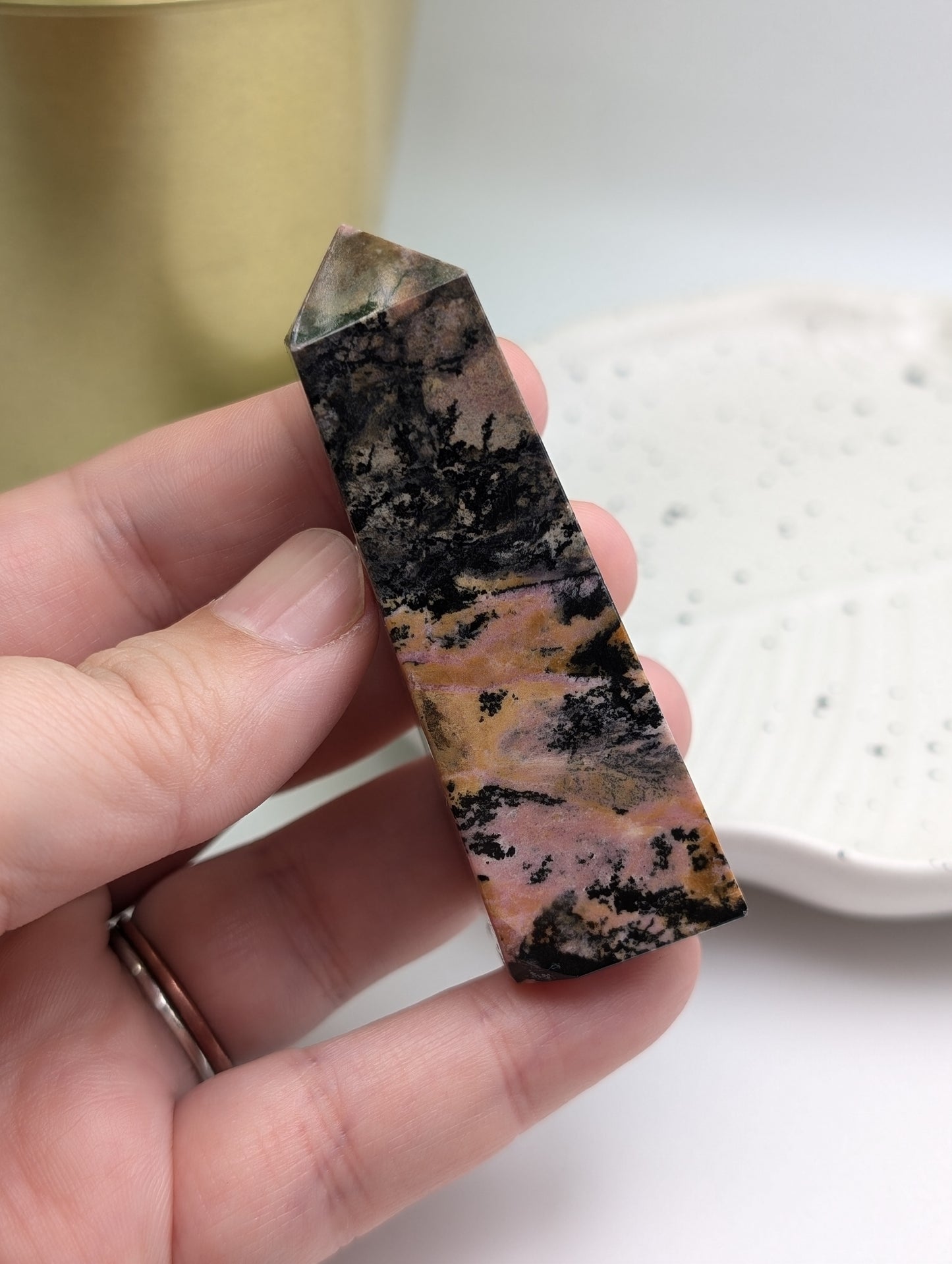 Rhodonite Obelisk