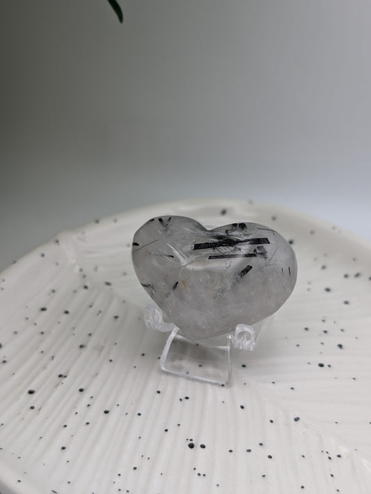 Tourmaline in Quartz Heart