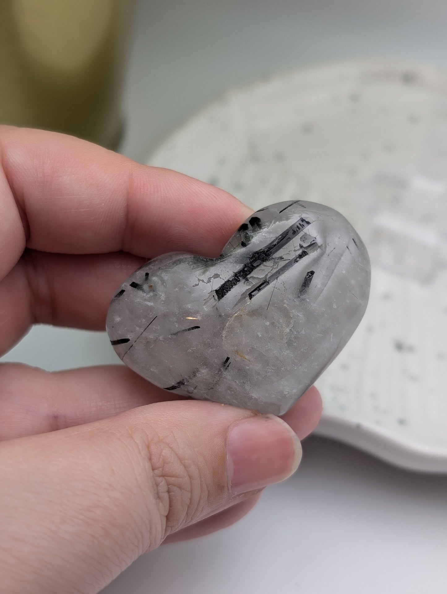 Tourmaline in Quartz Heart