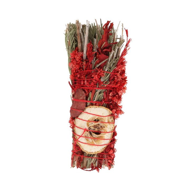 Smudge Wand with Rosemary, White Sage & Red Jasper