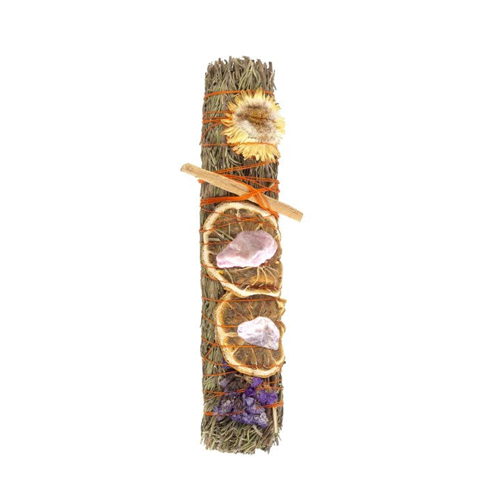 Large Smudge Wand with Rosemary, Lavender & Orange