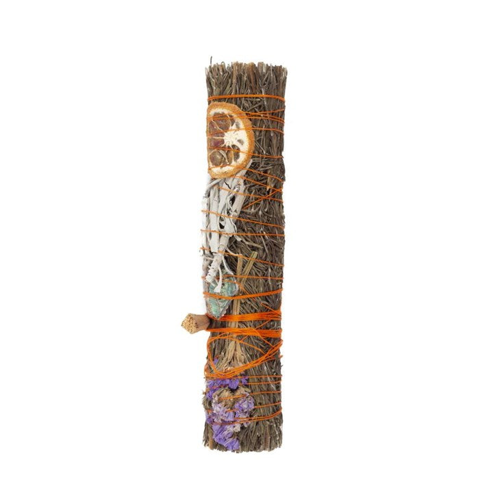 Large Smudge Wand with Rosemary, Palo Santo & Aventurine