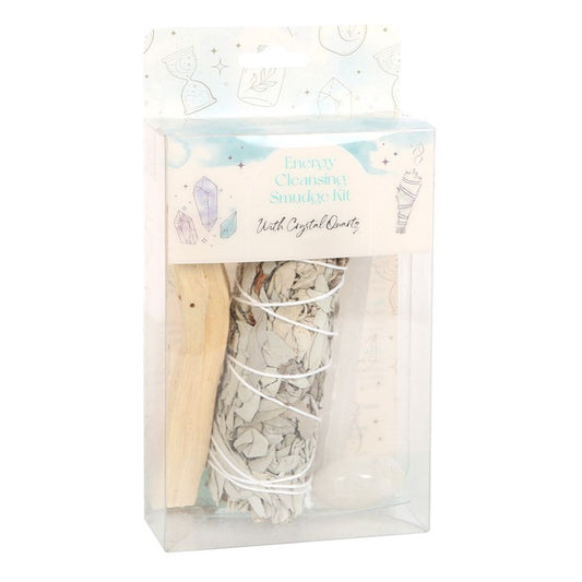 Cleansing Smudge Kit with Clear Quartz