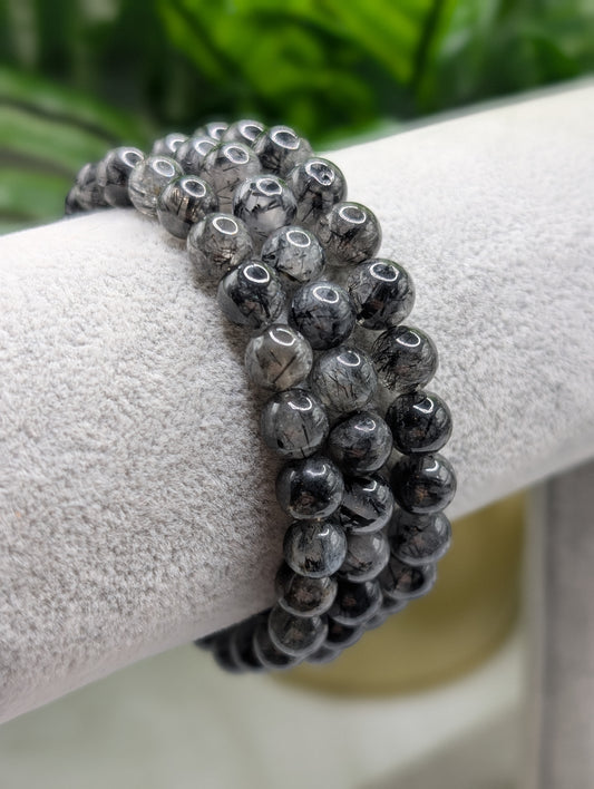 Tourmaline in Quartz Bracelet
